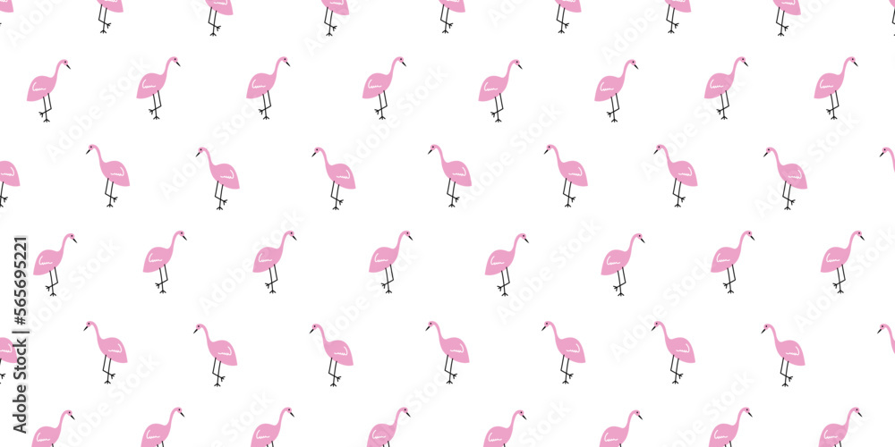 Poster abstract simple flamingo pattern for feminine background
