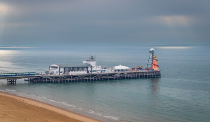 Bournemouth Beach and Pier during morning