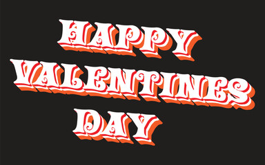 Happy valentines day  Template T-shirt design
