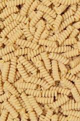 Italian pasta Fusilli bucati. A hollow version of fusilli.