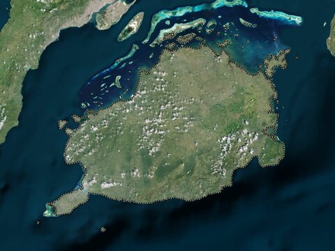 Bohol, Philippines. High-res satellite. No legend