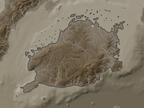 Bohol, Philippines. Sepia. No legend