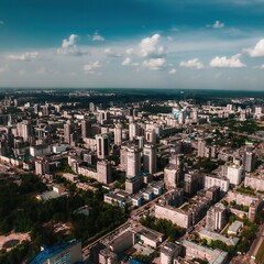 Naklejka premium view of the city