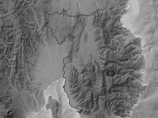 Compostela Valley, Philippines. Grayscale. No legend