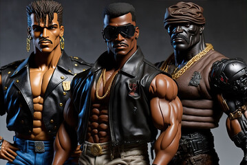Buff Dudes from Beyond Action Figures
