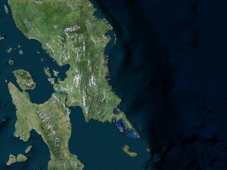 Eastern Samar, Philippines. High-res satellite. No legend