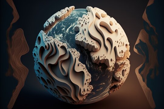 Model Earth with 3D gravity waves.