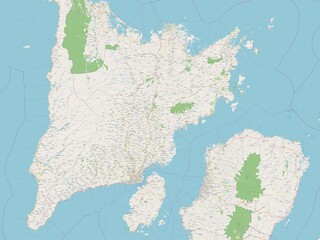 Obraz premium Iloilo, Philippines. OSM. No legend