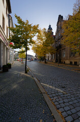 Die historische Altstadt von Zeitz, Burgenlandkreis, Sachsen-Anhalt, Deutschland