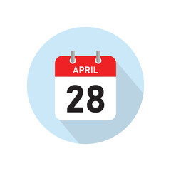 April 28 Concept Design. Vector Illustration.