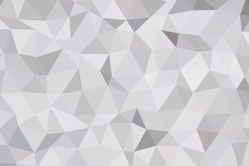 Abstract low poly monochrome gray background. Geometric texture
