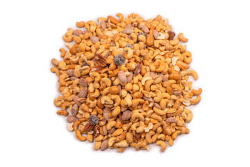 A group of almonds, pistachios, walnuts, macadamia, cashews.