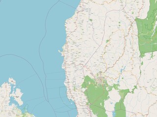 Obraz premium La Union, Philippines. OSM. No legend