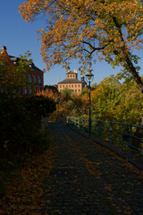 Blick zum Schloss Moritzburg in Zeitz, Burgenlandkreis, Sachsen-Anhalt, Deutschland