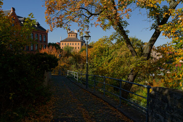 Blick zum Schloss Moritzburg in Zeitz, Burgenlandkreis, Sachsen-Anhalt, Deutschland