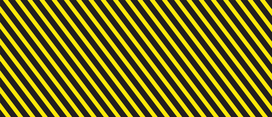 Diagonal stripes background. Yellow and black lines pattern for road warning and wallpaper template. Realistic lines with repeat stripes texture. Simple geometric stripes background. Pattern vector