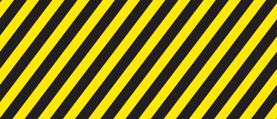 Diagonal stripes background. Yellow and black lines pattern for road warning and wallpaper template. Realistic lines with repeat stripes texture. Simple geometric stripes background. Pattern vector
