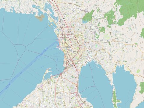 Metropolitan Manila, Philippines. OSM. No legend