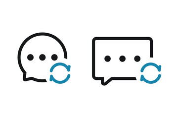 Message chat sync. Illustration vector