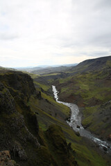 Fototapeta premium waterfall in iceland. Foss in iceland