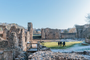 The famous English Heritage site, Wolvesey Castle, the Monumental remains, bishops of Winchester