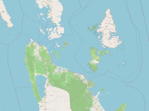 Surigao del Norte, Philippines. OSM. No legend
