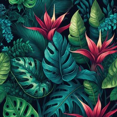 Tropical Flowers wallpaper
