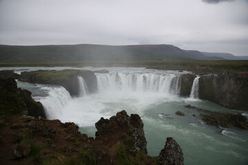Fototapeta premium waterfall in iceland. Foss in iceland