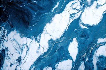  a blue and white marble texture with a black border and a white border and a blue and white marble pattern on the bottom of the image.  generative ai