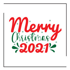 Obraz premium Merry Christmas SVG T-shirt Design