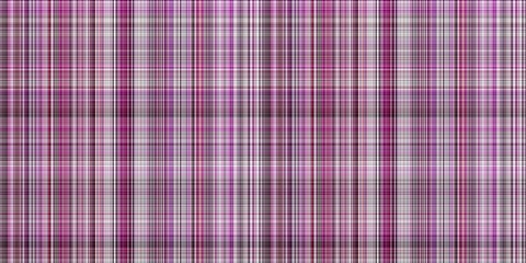 Viva magenta tartan seamless border. Gingham plaid kitchen cloth in color of the year 2023. Gingham trim. 