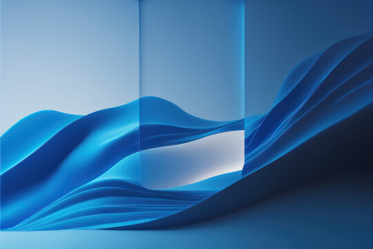 Windows 11 abstract blue background for desktop