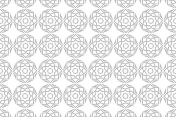 Decorative Seamless  pattern with geometric shape,  vector illustration