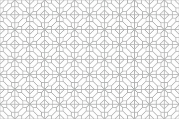 Decorative Seamless  pattern with geometric shape,  vector illustration