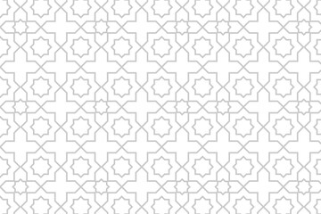 Decorative Seamless  pattern with geometric shape,  vector illustration