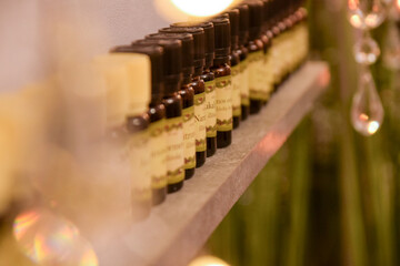 close up of essential oils