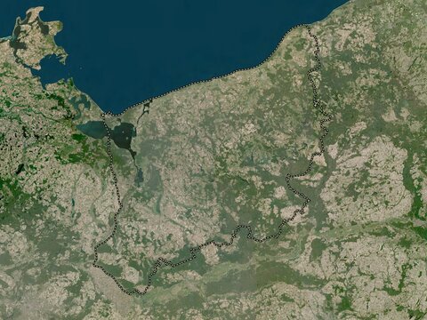Zachodniopomorskie, Poland. Low-res satellite. No legend
