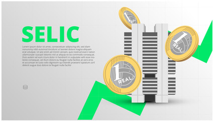 Background mercado financeiro brasil moeda brasileira