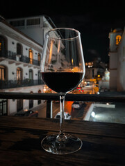 glass of red wine