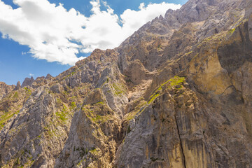 Drone photography of mountain peaks