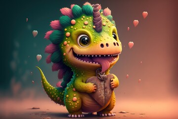 cute dinosaur - generative ai
