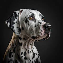 Dalmation Dog Portrait