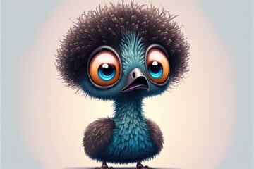 cute emu - generative ai