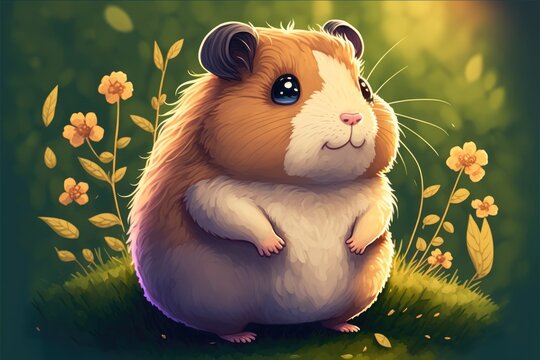 cute guinea pig - generative ai