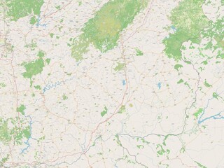 Castelo Branco, Portugal. OSM. No legend