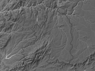 Guarda, Portugal. Grayscale. No legend