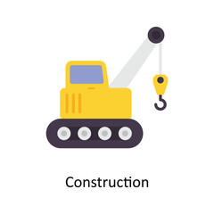 Construction vector Flat Icons. Simple stock illustration stock illustration