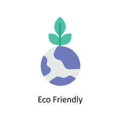 Eco friendly vector Flat Icons. Simple stock illustration stock illustration