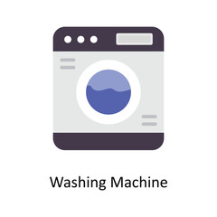 Washing Machine vector Flat Icons. Simple stock illustration stock illustration
