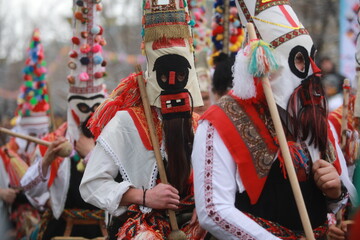 Obraz premium International masquerade festival Surva in Pernik, Bulgaria